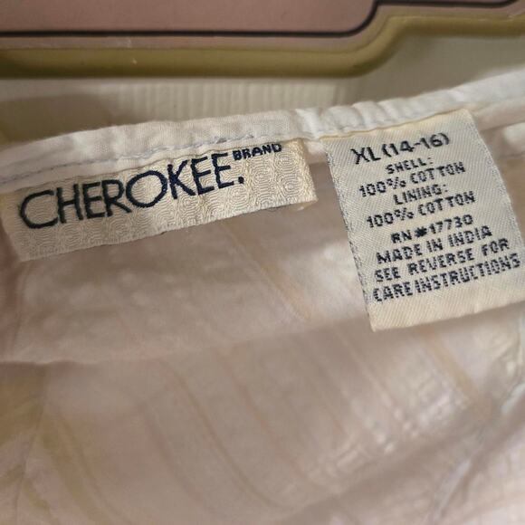 Cherokee Cream Textured A-Line Skirt - Picture 4 of 4